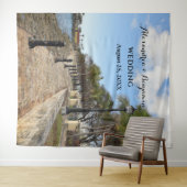 ウェディングトロピカルパームツリー写真撮影用背景 タペストリー (インサイチュ(横))