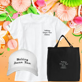 ウェディングドリームチーム ブライズメイド パーティー 刺繍入りキャップ