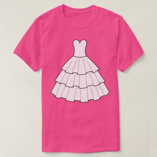 ウェディングドレスのパーティー Tシャツ (デザイン正面)