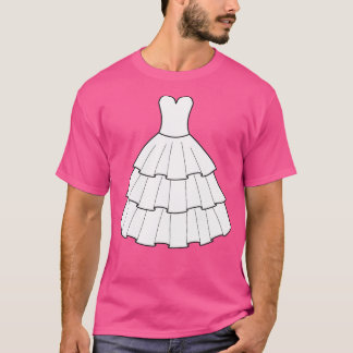 ウェディングドレスのパーティー Tシャツ