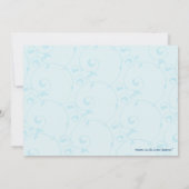 ウェディングドレスのブライダルシャワーのパーティー5x7の招待 招待状 (裏面)