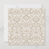 ウェディングドレスのブライダルシャワーの招待状 招待状 (裏面)