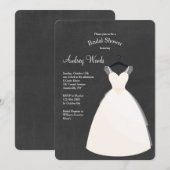 ウェディングドレスの招待状 招待状 (正面/裏面)