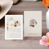 ウェディングドレスコード フラワーボーホー ウェスタンハット エンクロージャーカード