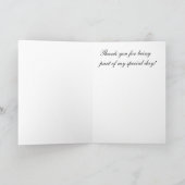 ウェディングドレス、ありがとう！ サンキューカード (内部)