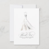 ウェディングドレス エレガント ブライダルシャワー 感謝 (正面)