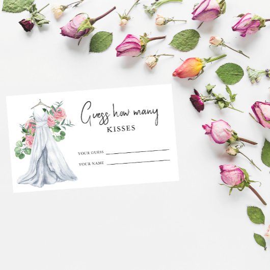 ウェディングドレス - キスの数当てゲーム エンクロージャーカード