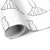 ウェディングドレス ギフト包装 白 無地 ラッピングペーパー (ロールコーナー)