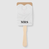 ウェディングドレス タキシード Mr Mrs ゲスゲーム ハンドファン (正面)