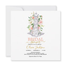 ウェディングドレス ブライダルシャワー 招待状