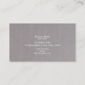 ウェディングドレス モダン グラマラス ブライダル チック 名刺 (裏面)