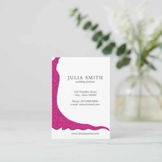 ウェディングドレス 名刺 (スタンド正面)