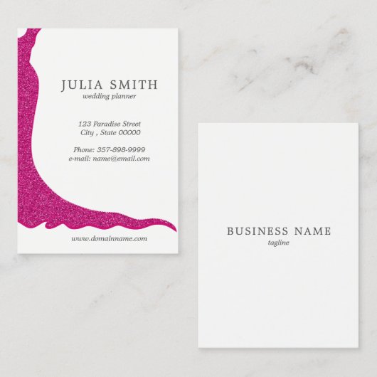 ウェディングドレス 名刺 (正面/裏面)