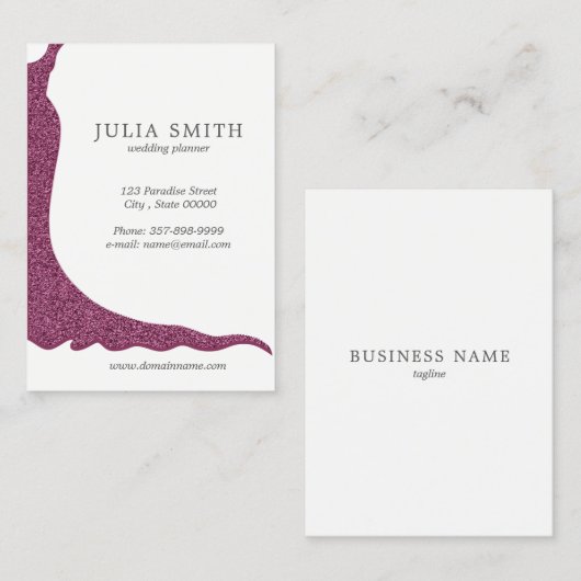 ウェディングドレス 名刺 (正面/裏面)