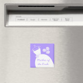 ウェディングドレス 紫の「母のドレス」 マグネット (インサイチュ (食洗機))