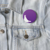 ウェディングドレス: 紫色で美化して下さい 缶バッジ (インサイチュ)