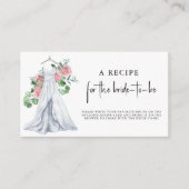 ウェディングドレス - 花嫁のためのレシピ エンクロージャーカード (正面)