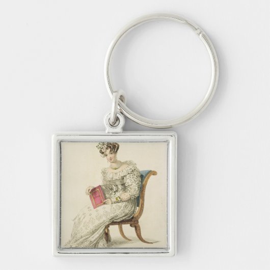 ウェディングドレス、AckermannのRepoからのファッションプレート キーホルダー (正面)