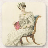 ウェディングドレス、AckermannのRepoからのファッションプレート コースター (正面)