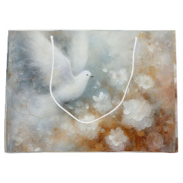 ウェディングドーブフラル ラージペーパーバッグ