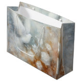 ウェディングドーブフラル ラージペーパーバッグ (正面アングル)