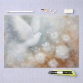 ウェディングドーブラッピングティッシュペーパー 薄葉紙 (クラフト)