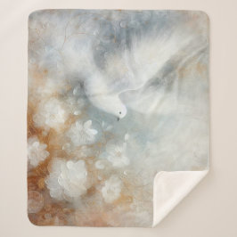 ウェディングドーブ フローラル シェルパ ブランケット