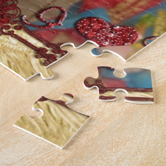 ウェディングドール ポートレート グラフィック アート プリント ジグソーパズル (側面)