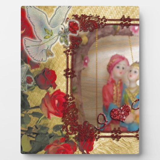 ウェディングドール・ポートレート・グラフィック・アート・プリント フォトプラーク (正面)