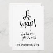 ウェディングハッシュタグゴールド手頃な価格のカリグラフィーサイン (正面/裏面)