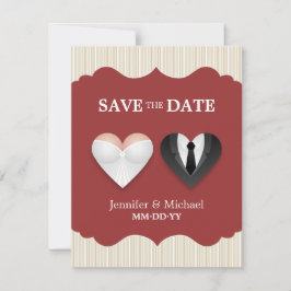 ウェディングハーツ - ユニークな結婚式の招待状(Save the Date) セーブザデート