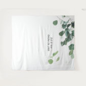 ウェディングバックドロップ, フォトプロップ, フォトブース, 葉 タペストリー (正面(横))