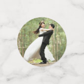 ウェディングパカスタムーティ顔写真紙吹雪 コンフェッティ (スモール正面)