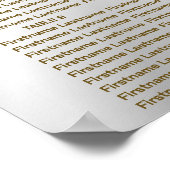 ウェディングパカラフルーティンクフローラシルバーエレガント ポスター (角)