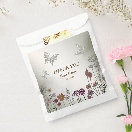 ウェディングパカラフルーティーンガーデンフラワーチョウ フェイバーバッグ (封をした状態)