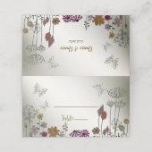 ウェディングパカラフルーティーンガーデンフラワーチョウ プレイスカード (外部開封)