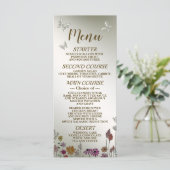 ウェディングパカラフルーティーンガーデンフラワーチョウ メニュー (スタンド正面)