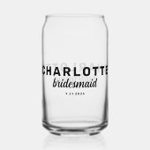 ウェディングパーソナライズされたパーティーバチェロレッテ ガラス缶 (正面)