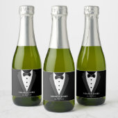 ウェディングパーティきらめくワインボトル スパークリングワインラベル (ボトル)