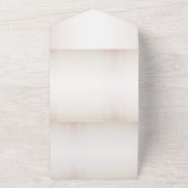 ウェディングパーティウォーターカラーボホピンクの花エレガント色 オールインワン招待状 (外側)