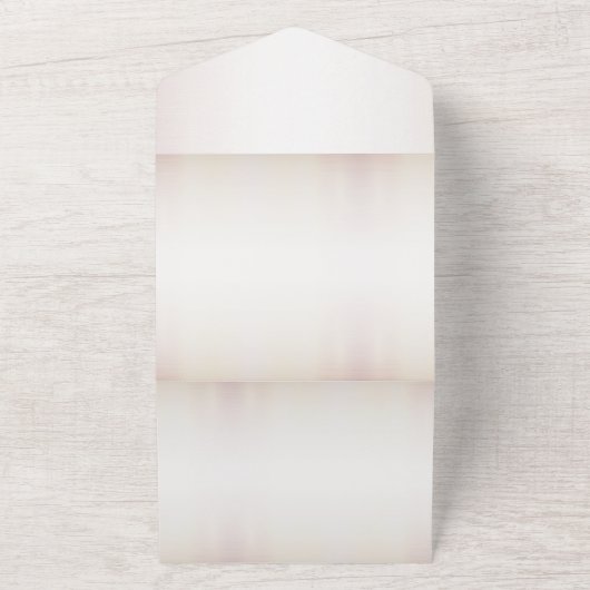 ウェディングパーティウォーターカラーボホピンクの花エレガント色 オールインワン招待状 (外側)