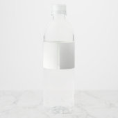 ウェディングパーティギフトピンクフローラシルバーエレガント ペットボトルラベル (裏面)