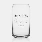 ウェディングパーティギフト花婿介添人 ガラス缶 (裏面)