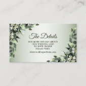 ウェディングパーティグリーナリーフローラユーカリ葉ス エンクロージャーカード (正面)