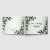 ウェディングパーティグリーナリーフローラユーカリ葉ス ゲストブック (全面)