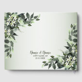 ウェディングパーティグリーナリーフローラユーカリ葉ス ゲストブック (裏面)