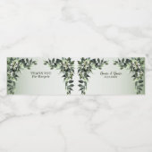 ウェディングパーティグリーナリーフローラユーカリ葉ス ペットボトルラベル (シングルラベル)