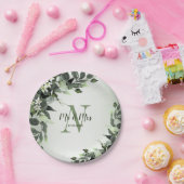 ウェディングパーティグリーナリーフローラユーカリ葉ス ペーパープレート (パーティー)