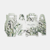 ウェディングパーティグリーン葉オリーブブラックオリーブエレガント フェイバーボックス (折り畳みなし)