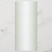 ウェディングパーティグリーン葉オリーブブラックオリーブエレガント メニュー (裏面)